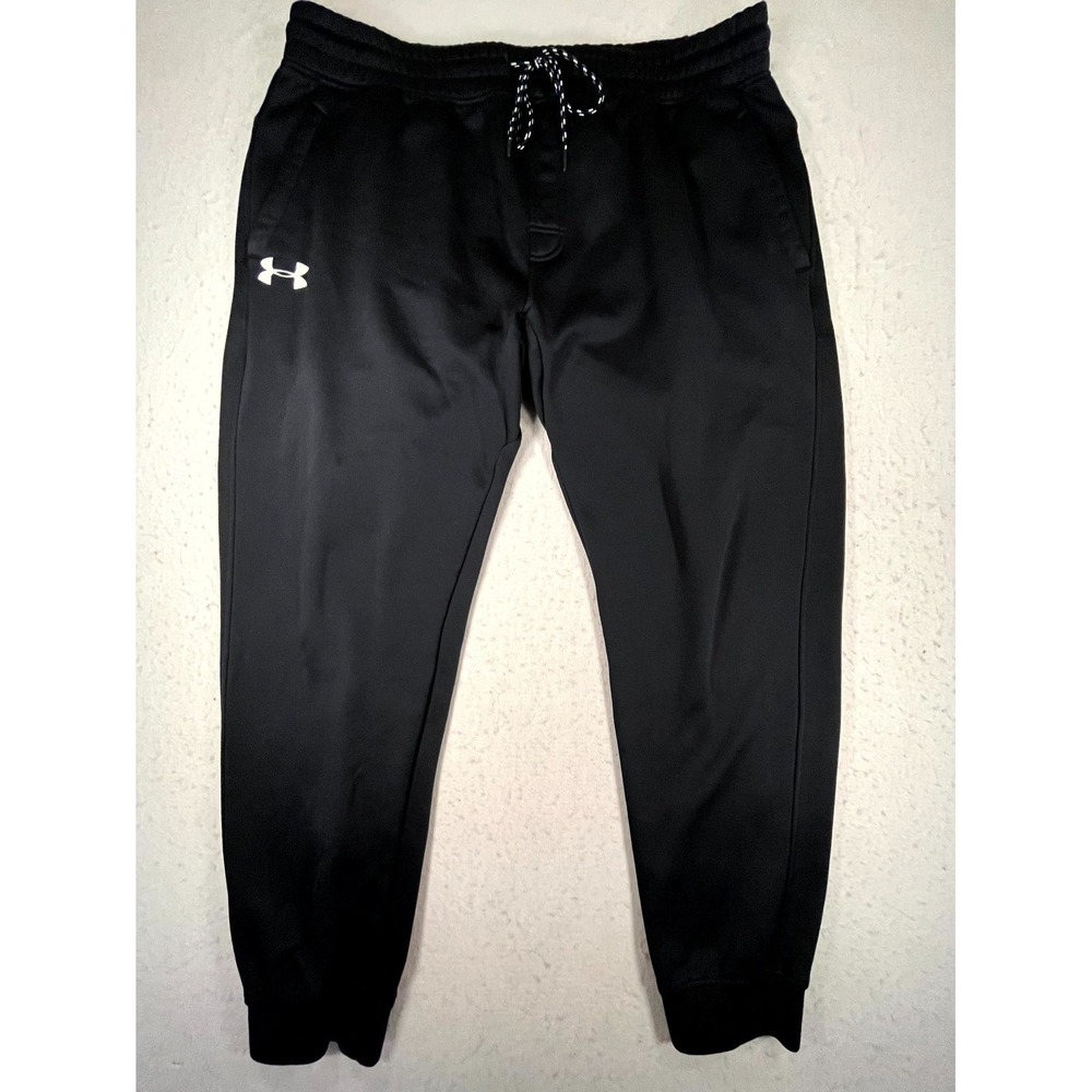 Under Armour ColdGear Storm Jogger Pants Mens 2XL Black Fleece Lined Drawstring
